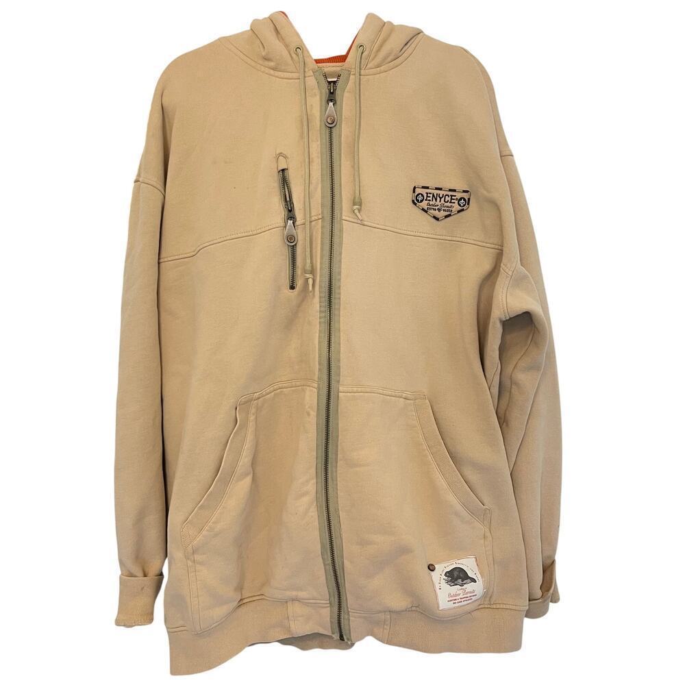 ENYCE Vintage Y2K men's Heavy Duty Full Zipper Hoodie 3XL